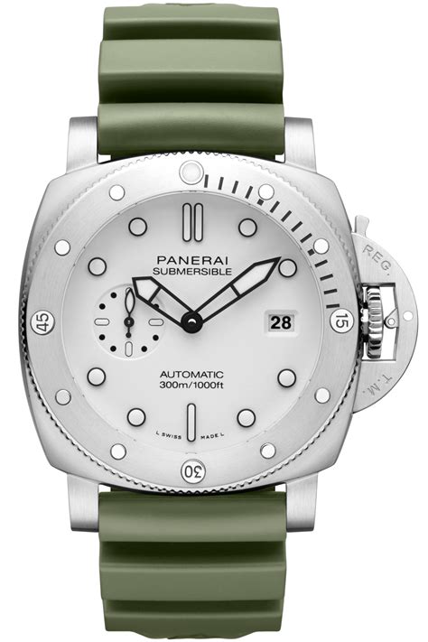 panerai submersible quarantaquattro bianco|panerai submersible marina militare carbotech.